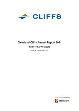 Cleveland-Cliffs Annual Report 2021