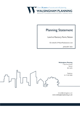 Planning Statement