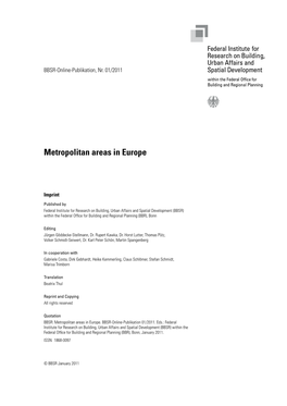 Metropolitan Areas in Europe