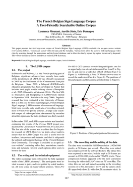 The French Belgian Sign Language Corpus a User-Friendly Searchable Online Corpus