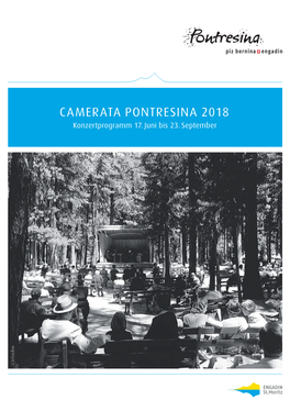 CAMERATA PONTRESINA 2018 Konzertprogramm 17
