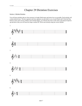 Chapter 29 Dictation Handout