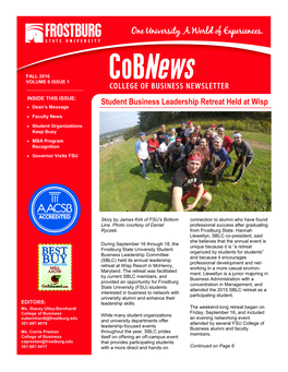 Cob Newsletter Volume 6, Issue 1