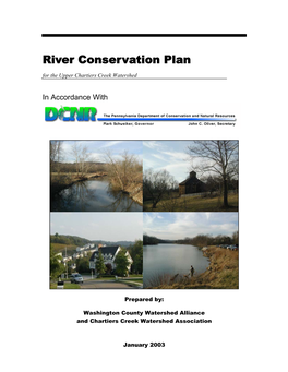 River Conservation Plan for the Upper Chartiers Creek Watershed
