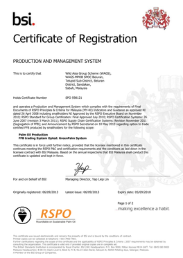 Certificate of Registration