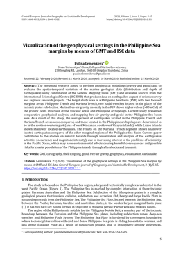 Visualization of the Geophysical Settings in the Philippine Sea Margins by Means of GMT and ISC Data