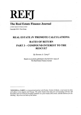 Rates of Return: Part 3