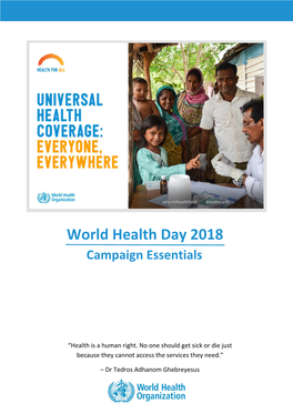 World Health Day 2018