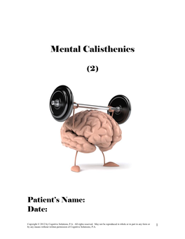 Mental Calisthenics