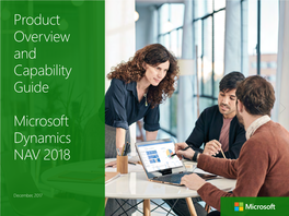 Product Overview and Capability Guide Microsoft Dynamics NAV 2018