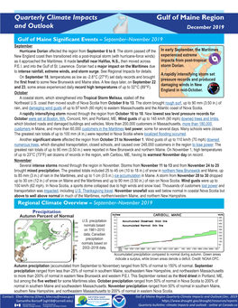 Regional Climate Quarterly