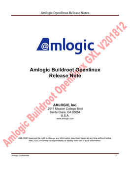 Amlogic Application Notes