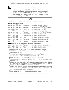 J = Τ MASS Page 1