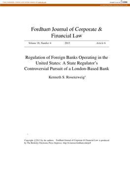 Fordham Journal of Corporate & Financial