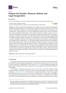 Humans, Robots, and Legal Imagination