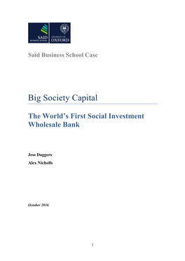 Big Society Capital