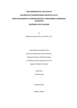 Msc-Whipple Analysis 2010