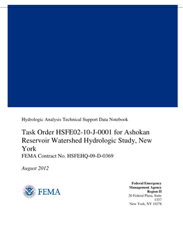 Ashokan Watershed Hydrologic Study