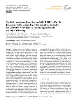 Article Series Tion of the Hydroxyl (OH) Radical with Organic Molecules