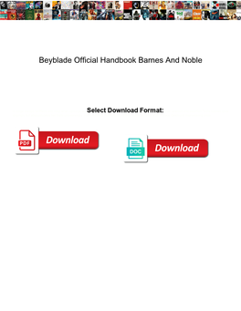 Beyblade Official Handbook Barnes and Noble