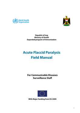 Acute Flaccid Paralysis Field Manual