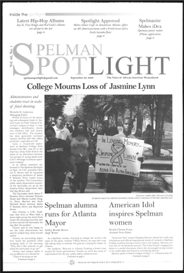 American Idol Inspires Spelman