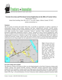 Tectonic Inversion and Petroleum System Implications in the Rifts Of