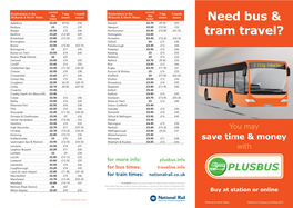 Need Bus & Tram Travel?