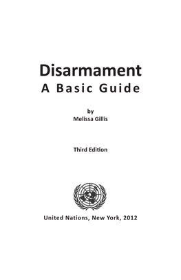 Disarmament a Basic Guide