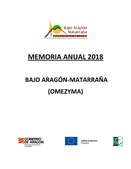 Memoria Anual 2018