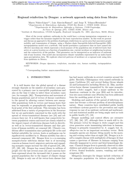 Regional Reinfection by Dengue: a Network Approach Using Data from Mexico