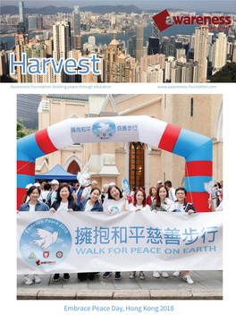 Embrace Peace Day, Hong Kong 2018 Harvest Awareness Foundation: Building Peace Through Education