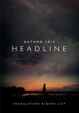 Headline & Hachette Ireland Translation Rights List Autumn 2019