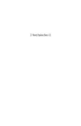 2.3 Minority Population (Sheets 1-12)  New Haven - Hartford 1A 1B Springfield Hamden Commuter Rail Project # 170-2296