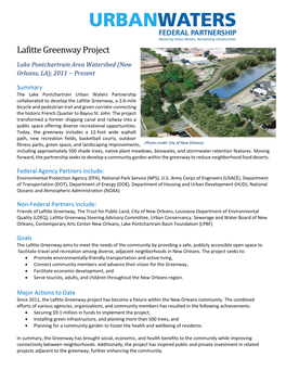 Lafitte Greenway Project