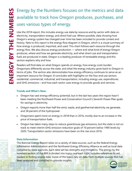 ENERGY by the NUMBERS Been Analyzed Toprovide Insights