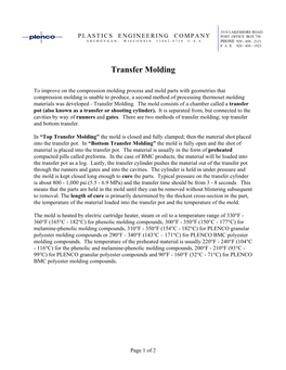 Transfer Molding