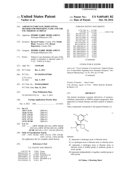 (12) United States Patent (10) Patent No.: US 9,469,601 B2 Vacher Et Al