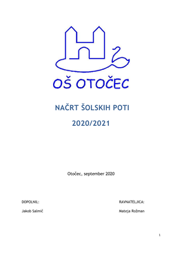 Načrt Šolskih Poti 2020/2021