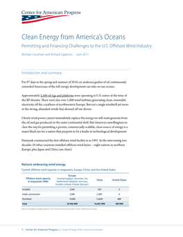Clean Energy from America's Oceans