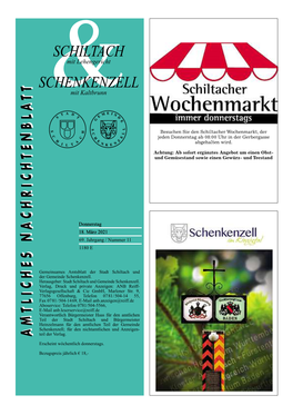 Nachrichtenblatt Vom 18.03.2021