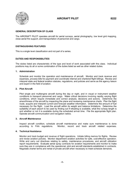 Proposed Position Description Duty Statement Format for Getting Clarity