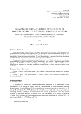 El Castillo De Corullón: Estudio De Un Conjunto De Proyectiles En El Contexto De Las Revueltas Irmandiñas