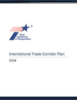 International Trade Corridor Plan 2018