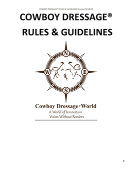 Cowboy Dressage® Rules & Guidelines