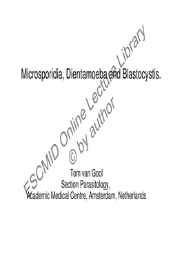 ESCMID Online Lecture Library © by Author ESCMID Online Lecture Library