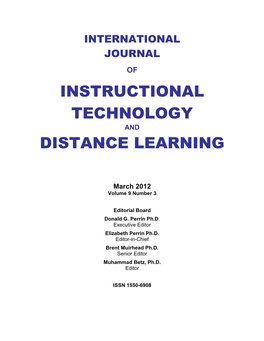 Instructional Technology Distance Learning