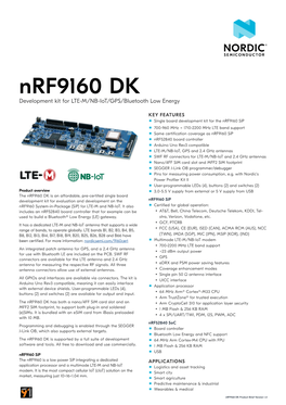 Download Nrf9160 DK Product Brief