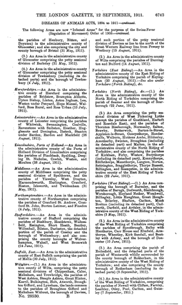 THE LONDON GAZETTE, 12 SEPTEMBER, 1911. 6743 No. 28530. B