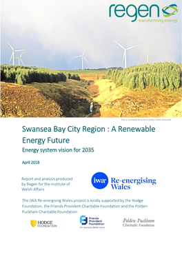 Swansea Bay City Region : a Renewable Energy Future Energy System Vision for 2035